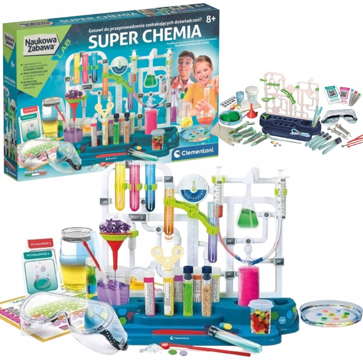 Zestaw Clementoni Naukowa zabawa Super chemia