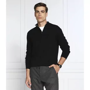 Oscar Jacobson Sweter | Regular Fit | z dodatkiem wełny i kaszmiru - Swetry męskie - miniaturka - grafika 1