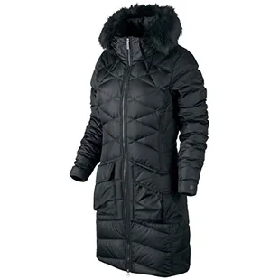 Nike Damska kurtka z kapturem Field Parka 550 - czarny/czarny, średni - Kurtki damskie - miniaturka - grafika 1