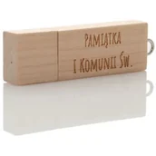 Pendrive - Drewniany pendrive Pamiątka I Komunii Św. (8GB) MG PDw-2 8 GB 2.0 ppks - miniaturka - grafika 1
