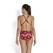 Stroje kąpielowe - Speedo Alv Pbck Af kostium kąpielowy antracyt/pomarańczowy/magenta DE 36 (IT 42) - miniaturka - grafika 1