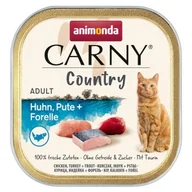 Mokra karma dla kotów - animonda Carny mokra karma dla kota dorosłego Country Kurczak, indyk i pstrąg 128x100 g - miniaturka - grafika 1