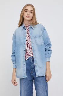 Koszule damskie - Pepe Jeans Koszula jeansowa Valerie - grafika 1