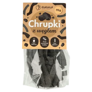 Chrupki z węglem 70g - Inne słodycze - miniaturka - grafika 1
