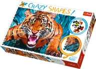 Puzzle - Trefl Puzzle 600 Crazy Shapes Oko w oko z tygrysem - miniaturka - grafika 1