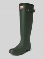 Kalosze damskie - Kozaki z detalem z logo - miniaturka - grafika 1