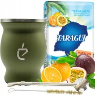 Yerba Mate - Tropikalny zestaw do Yerba Mate marakuja TARAGUI, Matero, Bombilla, Czyścik - miniaturka - grafika 1