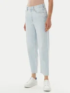 Spodnie damskie - Tommy Hilfiger Jeansy Classic WW0WW44371 Niebieski Straight Fit - miniaturka - grafika 1