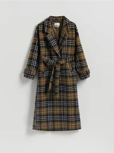 Reserved - Płaszcz z wełną - wielobarwny - Płaszcze damskie - miniaturka - grafika 1