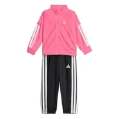 Odzież sportowa dziecięca - adidas uniseks-baby ESSENTIALS CLIMACOOL TRACKSUIT, pink fusion/white/white, 18-24 Months - miniaturka - grafika 1