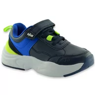 Buty dla dziewczynek - Sportowe buty dziecięce Befado 516X/Y258 Granatowe - miniaturka - grafika 1