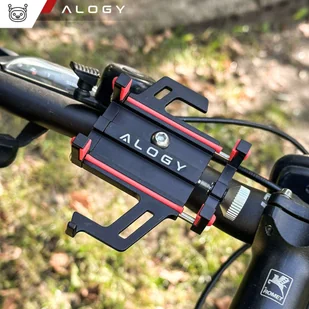 Uchwyt rowerowy na kierownicę Alogy Bike Phone Holder do telefonu 55-95mm na rower motor hulajnogę Czarny - Akcesoria do tabletów i e-booków - miniaturka - grafika 18