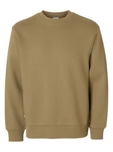 SELECTED HOMME Bluza w kolorze khaki - Bluzy męskie - miniaturka - grafika 1