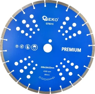 Geko Tarcza diam.350x10x25,4mm segment. PREMIUM by laser10 - Tarcze do pił - miniaturka - grafika 1