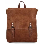 Torebki damskie - Plecak Damski w Stylu Vintage firmy Herisson 17B336 Rudy - miniaturka - grafika 1