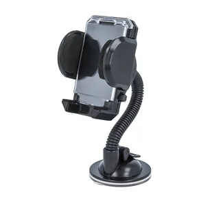 Uniwersalny uchwyt samochodowy Setty do smartfonów i nawigacji o szerokości do 11 cm w kolorze czarnym dla Samsung, Apple, iOS, Android, HTC, LG, Nokia, Alcatel, Nexus, Medion, Huawei i wielu innych. - Uchwyty samochodowe do telefonów - miniaturka - grafika 1