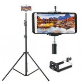 Statywy i uchwyty do lamp - Statyw oświetleniowy z adapterem do smartfona - miniaturka - grafika 1