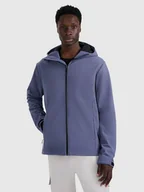 Kurtki i kamizelki sportowe męskie - 4F Kurtka softshell wiatroodporna membrana 5000 męska - granatowa 3XL - miniaturka - grafika 1