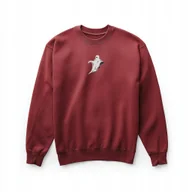 Bluzy męskie - Bordowa bluza unisex z haftem DUCH Limitowana edycja Halloween L - miniaturka - grafika 1