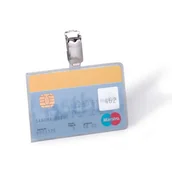 Etui na dokumenty i karty - Etui na karty z klipem 54x85mm 25 sztuk 8113 19 [WYPRZEDAŻ] - miniaturka - grafika 1