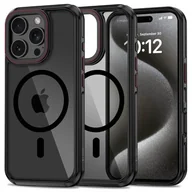 Etui i futerały do telefonów - Etui TECH-PROTECT MagHybrid MagSafe do Apple iPhone 16 Pro Max Czarno-czerwony - miniaturka - grafika 1