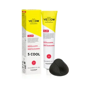 ALFAPARF YELLOW Farba do włosów 5 COOL - Chłodny jasny naturalny brąz - 100ml - NOWA - Farby do włosów i szampony koloryzujące - miniaturka - grafika 1