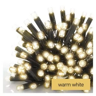Oświetlenie łączone Profi - łańcuch 50 LED 5m ciepła biel, czarny przewód, IP44 - Oświetlenie świąteczne - miniaturka - grafika 1
