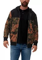 Bluzy męskie - s.Oliver Big Size Męska bluza 2124707, pomarańczowa, XXL - miniaturka - grafika 1