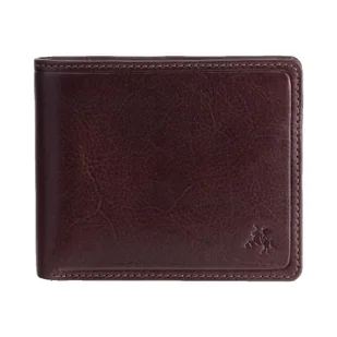 Mały portfel skórzany Visconti TSC-46 RFID - brązowy - Portfele - miniaturka - grafika 1