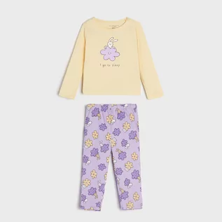 Piżamy dla dziewczynek - Sinsay - Piżama z nadrukiem - Żółty - grafika 1