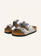 Sandały damskie - Birkenstock Klapki Arizona silber - miniaturka - grafika 1