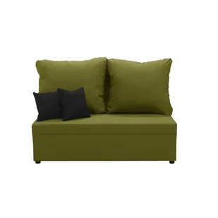 Sofa kanapa 2 os z funkcją spania TOM zielony / czarny - Sofy i kanapy - miniaturka - grafika 1