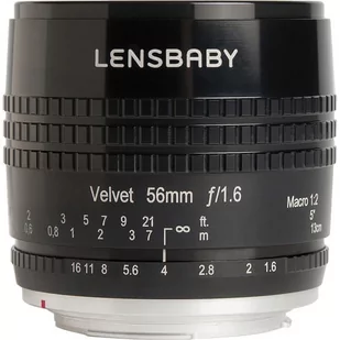 Obiektyw Lensbaby LB-v56bf Velvet 56 obiektyw do złącza Fuji X Czarny - Obiektywy - miniaturka - grafika 2