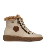 Botki damskie - Trzewiki Remonte CEO-D1T72-60 Beżowy - miniaturka - grafika 1