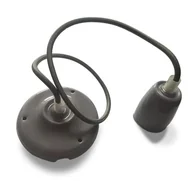 Lampy sufitowe - Oprawka Porcelanowa z Przewodem Szara V-TAC VT-7998 5 Lat Gwarancji - miniaturka - grafika 1