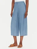 Spodnie damskie - ONLY Kuloty Charis 15337936 Niebieski Wide Leg - miniaturka - grafika 1