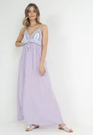 Sukienki - Fioletowa Sukienka Wing In - miniaturka - grafika 1