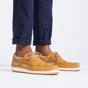 Buty żeglarskie męskie Tribord Clipper skórzane - Żeglarstwo - miniaturka - grafika 1