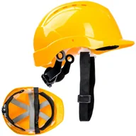 Odzież robocza - KASK OCHRONNY HEŁM BUDOWLANY ŻÓŁTY REGULACJA - miniaturka - grafika 1