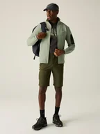 Odzież trekkingowa męska - Regatta Kurtka polarowa "Baslinn" w kolorze zielonym - miniaturka - grafika 1