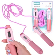 Skoczki dla dzieci - Skakanka z licznikiem Kolorowa Regulowana Skakanka SP0774 RO - miniaturka - grafika 1