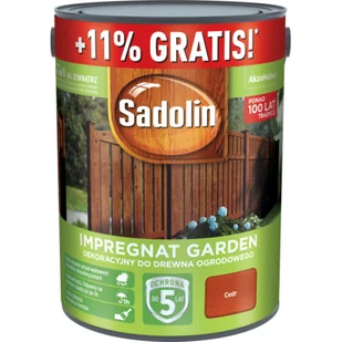Impregnat do drewna Sadolin Garden Cedr 5,55 l - Farby i impregnaty do drewna - miniaturka - grafika 1