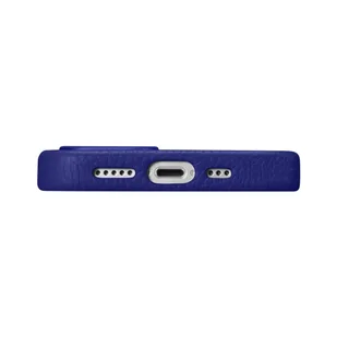 iCarer Litchi Premium Leather Case skórzane etui iPhone 14 magnetyczne z MagSafe ciemnoniebieski (WMI14220709-DB) - Etui i futerały do telefonów - miniaturka - grafika 5