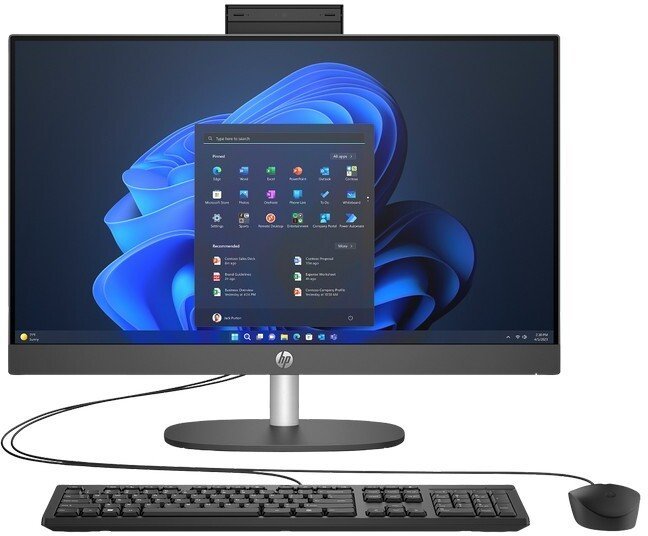 Komputer HP Komputer AiO HP ProOne 245 G10 / D18L0ES / Ryzen 5 / 16GB / 256GB / AMD Radeon / FullHD / Win 11 Pro / Czarny