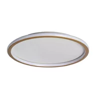 Lampy sufitowe - Okrągły plafon ABR-PLO-36W-60CM-CCT Abruzzo LED 36W regulacja barwy biały złoty - miniaturka - grafika 1