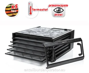 Suszarka do warzyw i owoców Excalibur 4500+ + DOSTAWA GRATIS - Suszarki do grzybów, owoców i warzyw - miniaturka - grafika 1