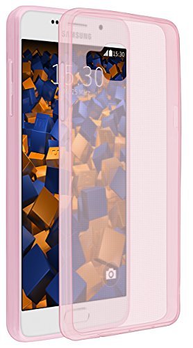 mumbi Etui na telefon komórkowy kompatybilne z Samsung Galaxy A5 2016, cienkie, przezroczyste różowe