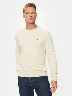 Tommy Hilfiger Sweter MW0MW28046 Écru Regular Fit - Swetry męskie - miniaturka - grafika 1