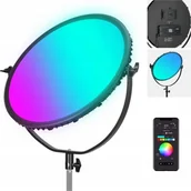 Wyposażenie ciemni fotograficznej - Lampa Okrągła Led Edge-lit Rgb Bluetooth Vlog 65w 18" Na 14mm 16mm Neewer / Gr18c - miniaturka - grafika 1