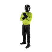 Odzież motocyklowa - Kombinezon przeciwdeszczowy Czarny/FluorescencyjnyL - miniaturka - grafika 1